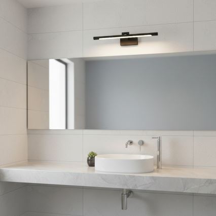 LED-vannitoa peeglivalgusti MIRROR LED/6W/230V 4000K IP44 40 cm must