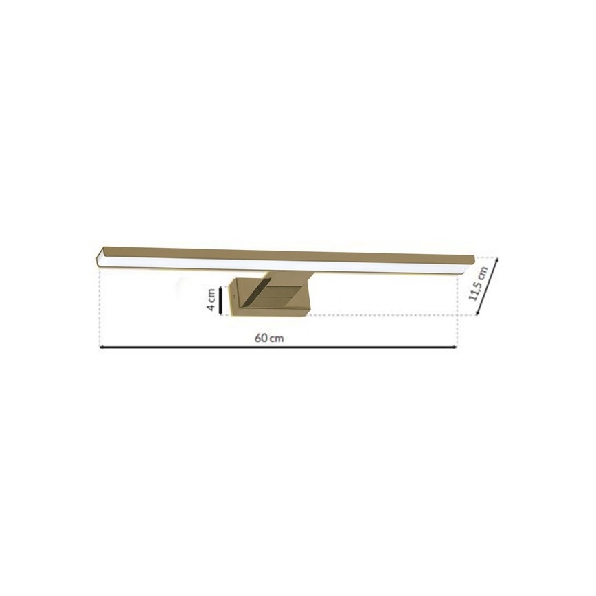 LED Vannitoa peeglivalgusti SHINE LED/13,8W/230V IP44 messing