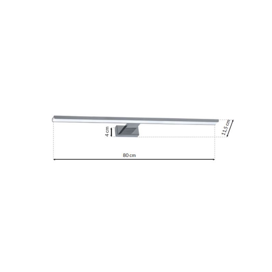 LED-vannitoa peeglivalgusti SHINE LED/15W/230V 80 cm IP44 läikiv kroom