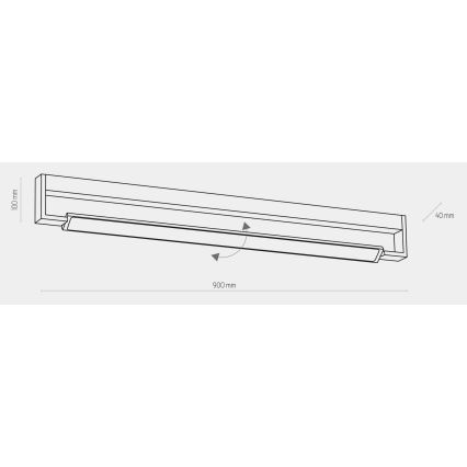 LED Vannitoa seinavalgusti DEKSTER LED/36W/230V IP44 valge