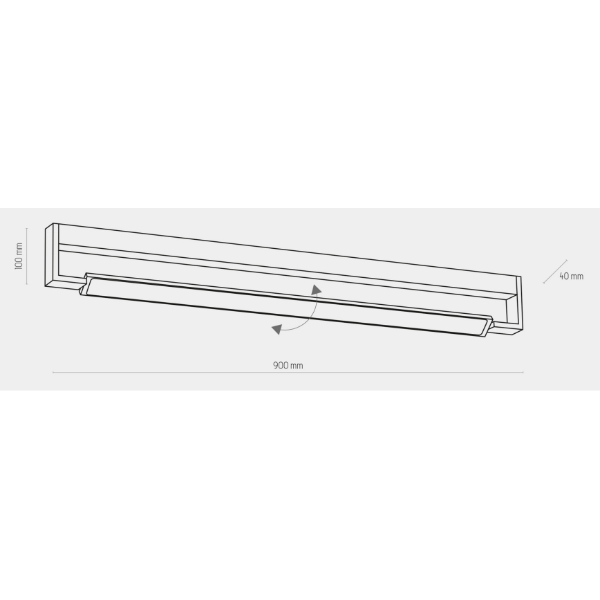 LED Vannitoa seinavalgusti DEKSTER LED/36W/230V IP44 valge