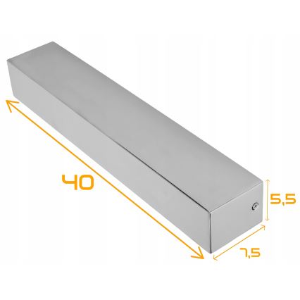 LED-vannitoa seinavalgusti LED/9W/230V 40 cm IP44 läikiv kroom