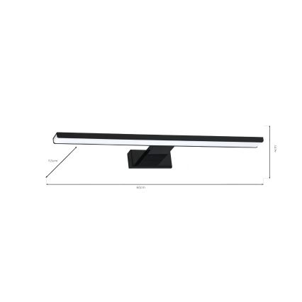 LED-vannitoa seinavalgusti SHINE LED/13,8W/230V 60 cm IP44 must