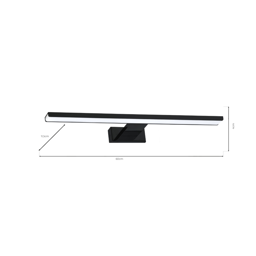 LED-vannitoa seinavalgusti SHINE LED/13,8W/230V 60 cm IP44 must