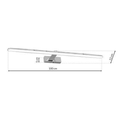LED Vannitoa seinavalgusti SPLASH 1xLED/21W/230V