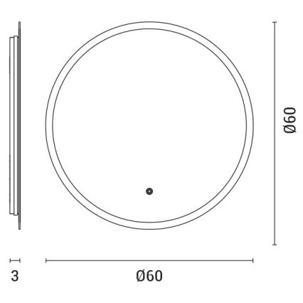 LED Vannitoapeegel taustvalgustusega LED/15W/230V 4000K IP44