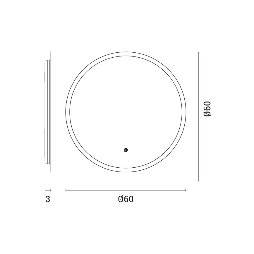 LED Vannitoapeegel taustvalgustusega LED/15W/230V 4000K IP44