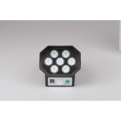 LED Võlts turvakaamera anduriga ja koos päikesepaneeliga LED/5W/5,5V 800 mAh IP65 + kaugjuhtimispult