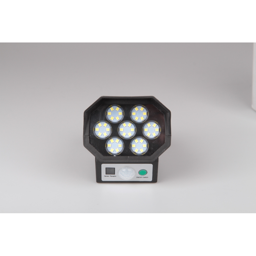 LED Võlts turvakaamera anduriga ja koos päikesepaneeliga LED/5W/5,5V 800 mAh IP65 + kaugjuhtimispult