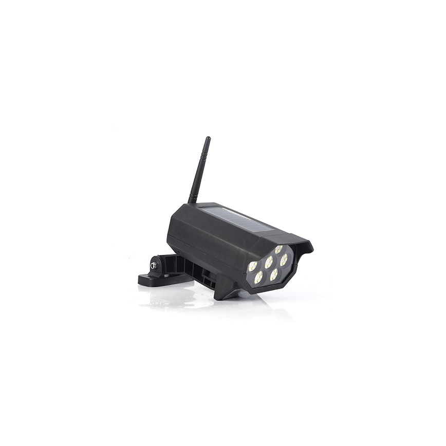 LED Võlts turvakaamera anduriga ja koos päikesepaneeliga LED/5W/5,5V 800 mAh IP65 + kaugjuhtimispult