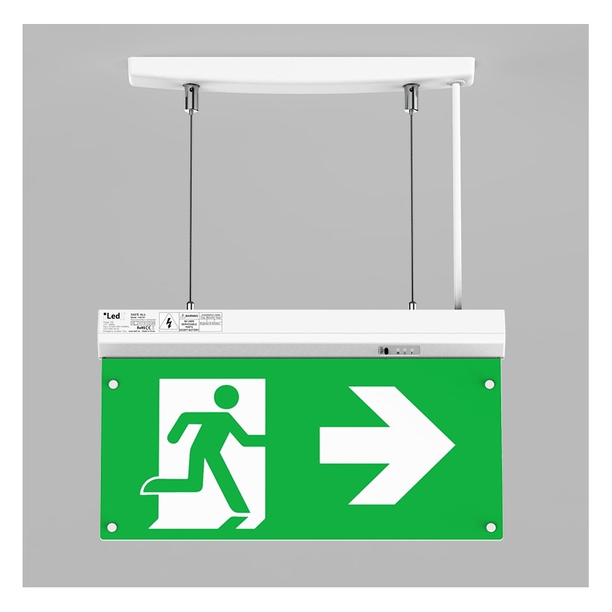 LED2 - LED Avariivalgusti SAFE ALL LED/2W/3,6V 6000K IP40