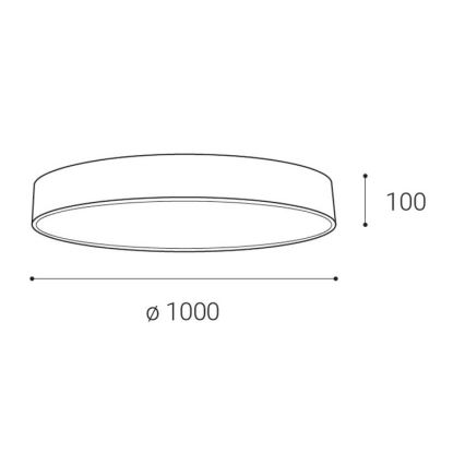 LED2 - LED Hämardatav laevalgusti MONO LED/153W/230V 3000K/4000K must