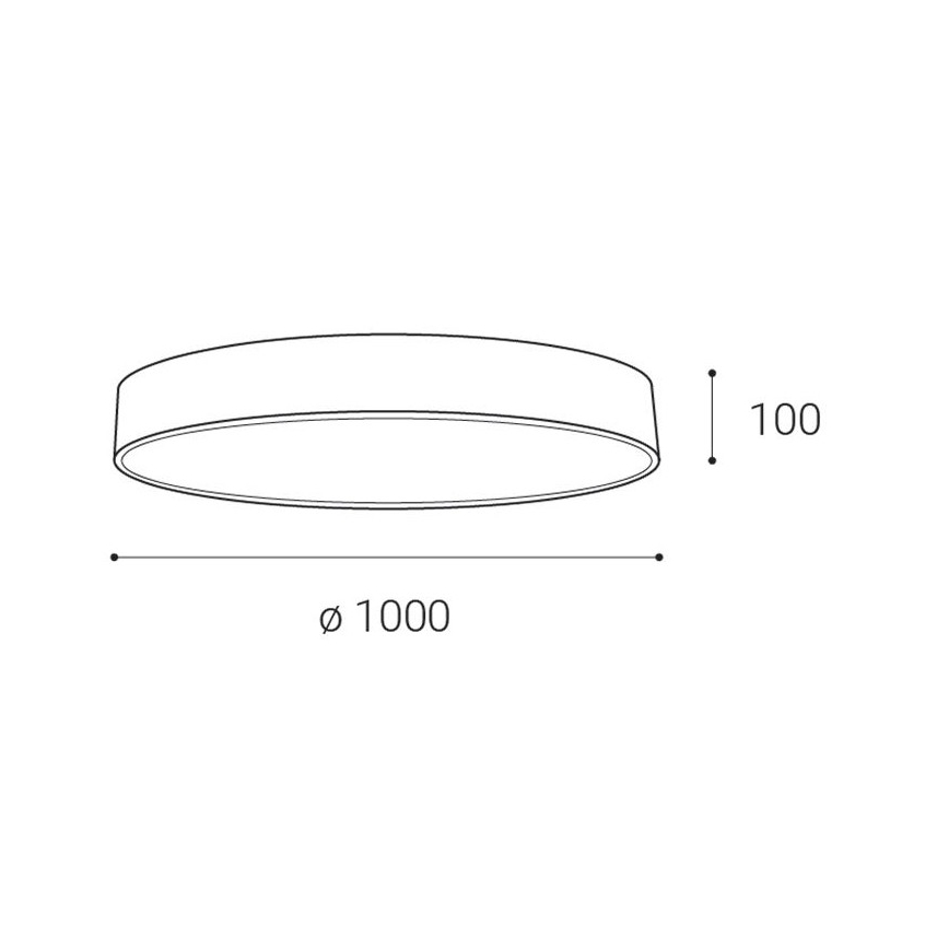 LED2 - LED Hämardatav laevalgusti MONO LED/153W/230V 3000K/4000K must