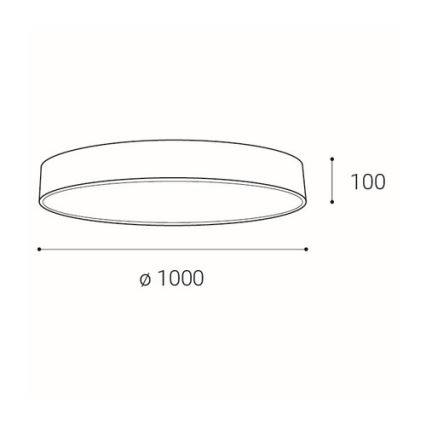 LED2 - LED Hämardatav laevalgusti MONO LED/153W/230V 3000K/4000K valge