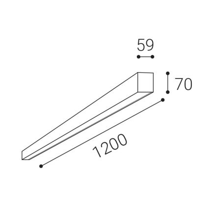 LED2 - LED Hämardatav laevalgusti NOLI LED/40W/230V 3000K/3500K/4000K valge