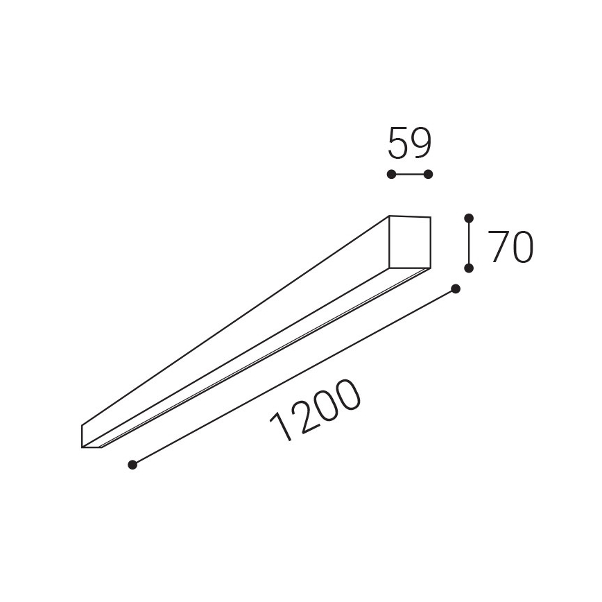 LED2 - LED Hämardatav laevalgusti NOLI LED/40W/230V 3000K/3500K/4000K valge