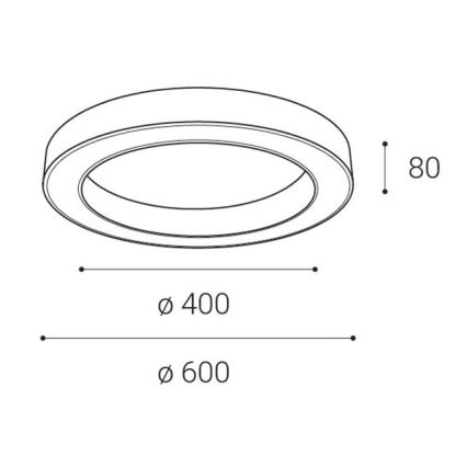 LED2 - LED Hämardatav laevalgusti SATURN LED/50W/230V 3000K/4000K must