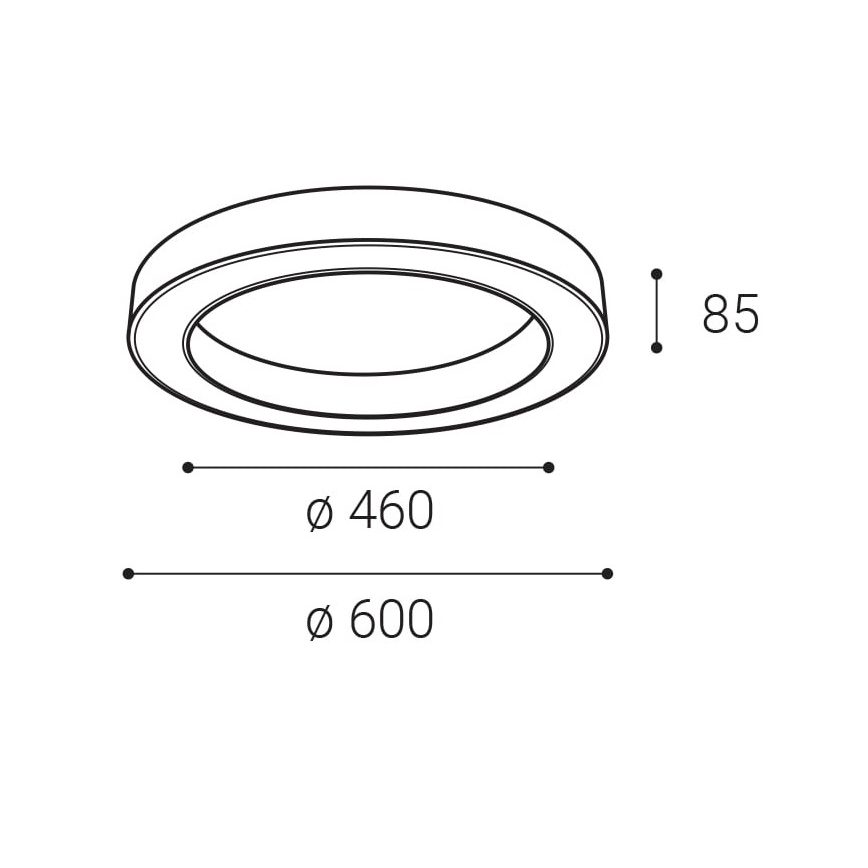 LED2 - LED Hämardatav laevalgusti SATURN LED/50W/230V 3000K/4000K valge