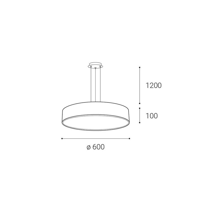 LED2 - LED Hämardatav lühter MONO LED/60W/230V 3000K/4000K valge