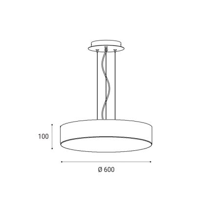 LED2 - LED Hämardatav lühter MONO LED/60W/230V