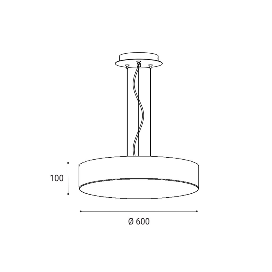 LED2 - LED Hämardatav lühter MONO LED/60W/230V