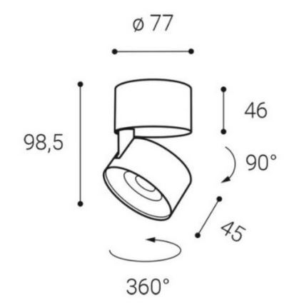 LED2 - LED Kohtvalgusti KLIP ON LED/11W/230V must