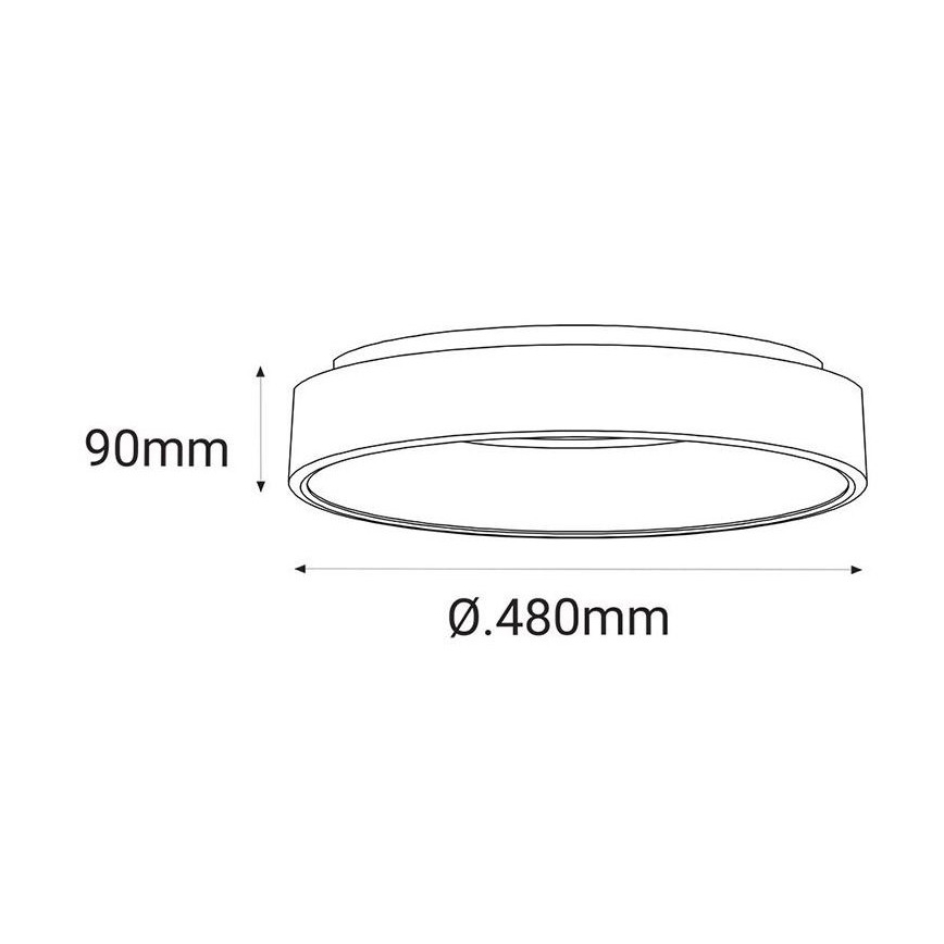 LED2 - LED Laevalgusti BELLA LED/40W/230V 3000/4000K must