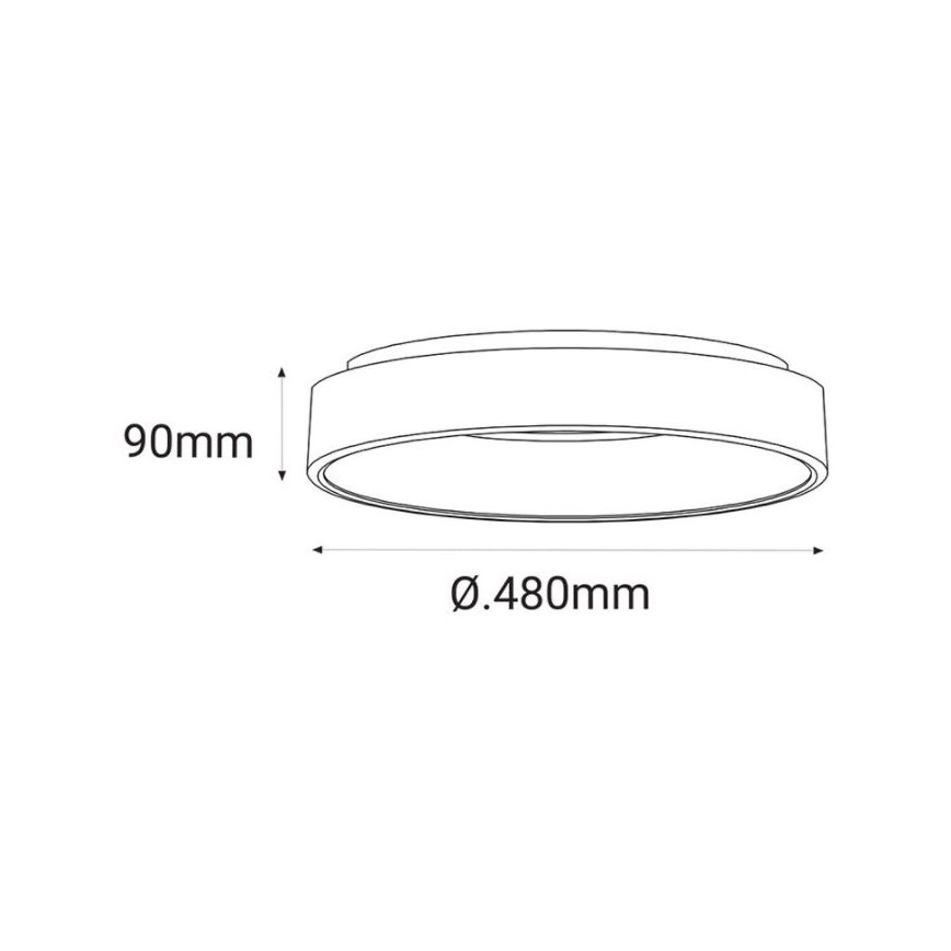 LED2 - LED Laevalgusti BELLA LED/40W/230V 3000/4000K valge