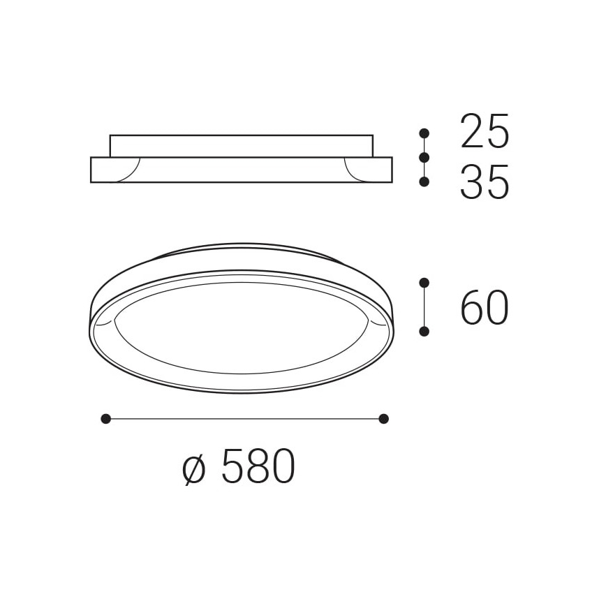 LED2 - LED laevalgusti BELLA LED/48W/230V 3000K/4000K valge