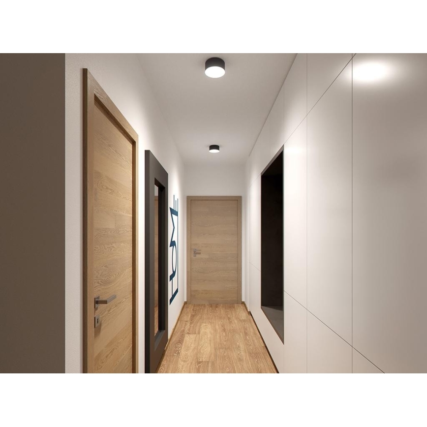 LED2 - LED Laevalgusti BUTTON LED/17W/230V antratsiit