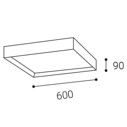 LED2 - LED Laevalgusti MILO LED/60W/230V 3000/4000K