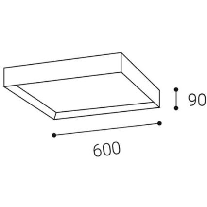 LED2 - LED Laevalgusti MILO LED/60W/230V valge 3000/4000K