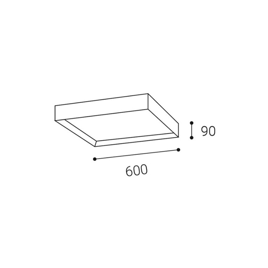 LED2 - LED Laevalgusti MILO LED/60W/230V valge 3000/4000K