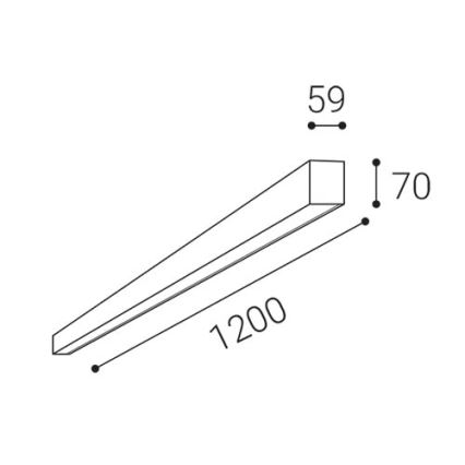 LED2 - LED Laevalgusti NOLI LED/40W/230V 3000K/3500K/4000K valge