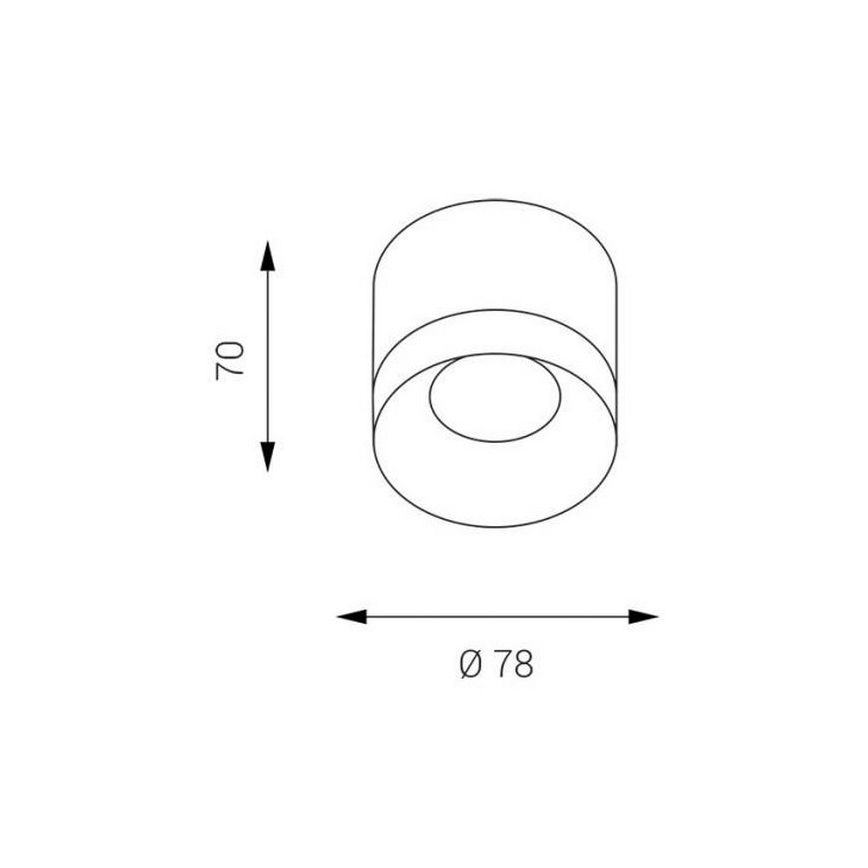 LED2 - LED Laevalgusti TINY LED/8W/230V valge