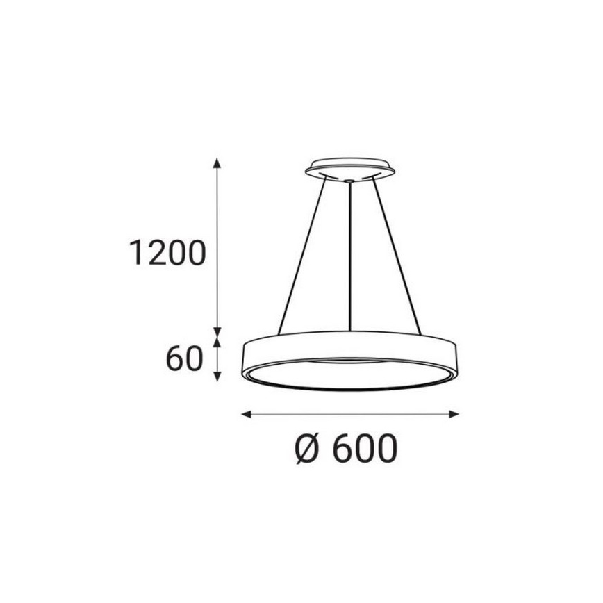 LED2 - LED Lühter BELLA LED/50W/230V 3000/4000K valge