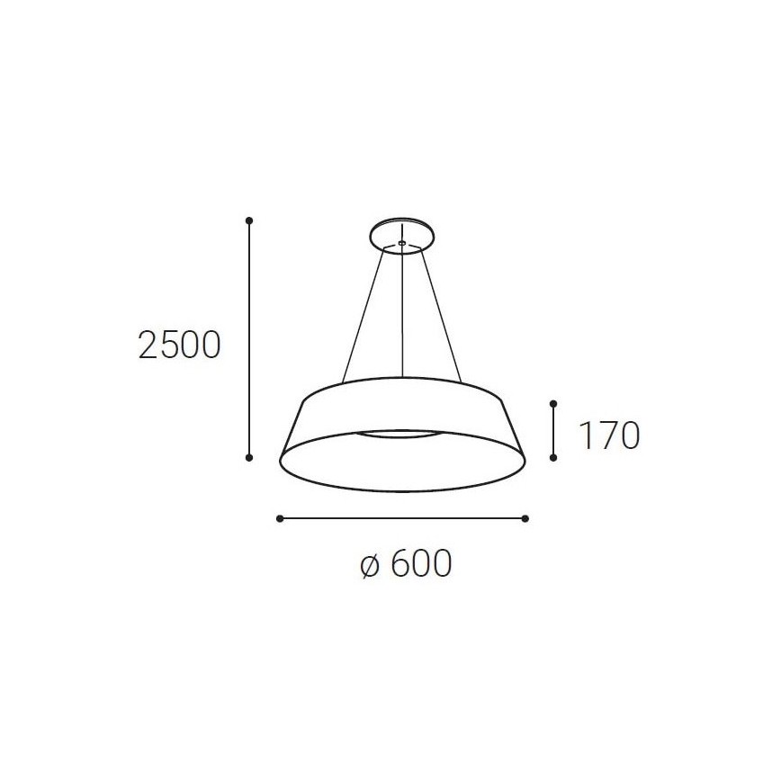 LED2 - LED Lühter KATY LED/60W/230V 3000/4000K valge