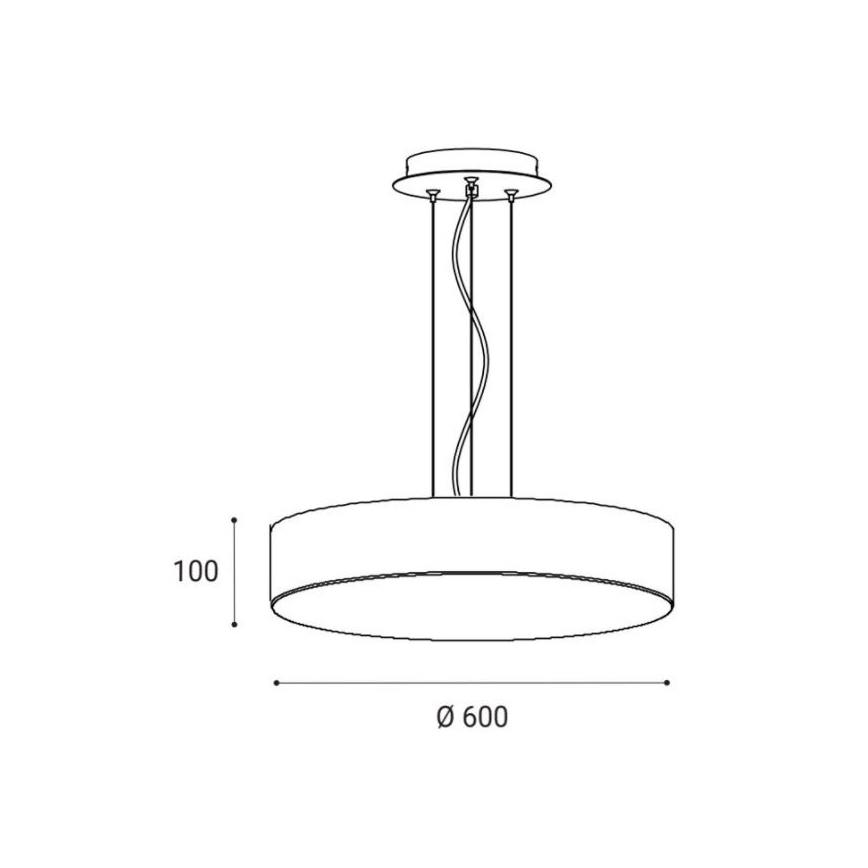LED2 - LED Lühter MONO LED/60W/230V 3000/4000K valge