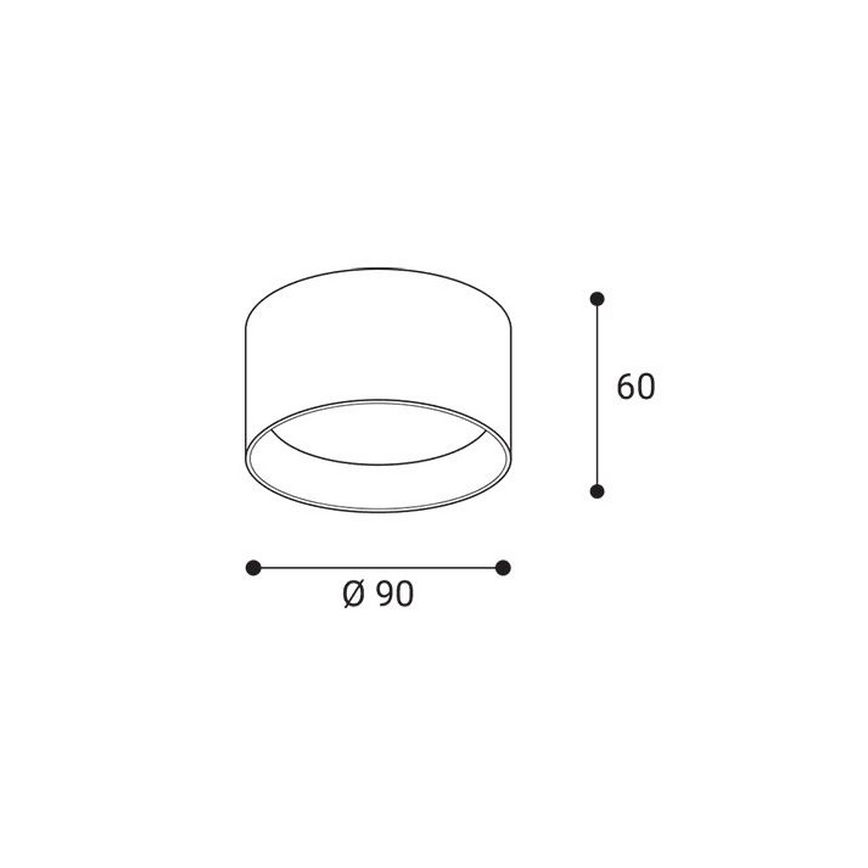 LED2 - LED punktvalgusti ZETA ON LED/8W/230V 3000/3500/4000K läbimõõt 9 cm valge