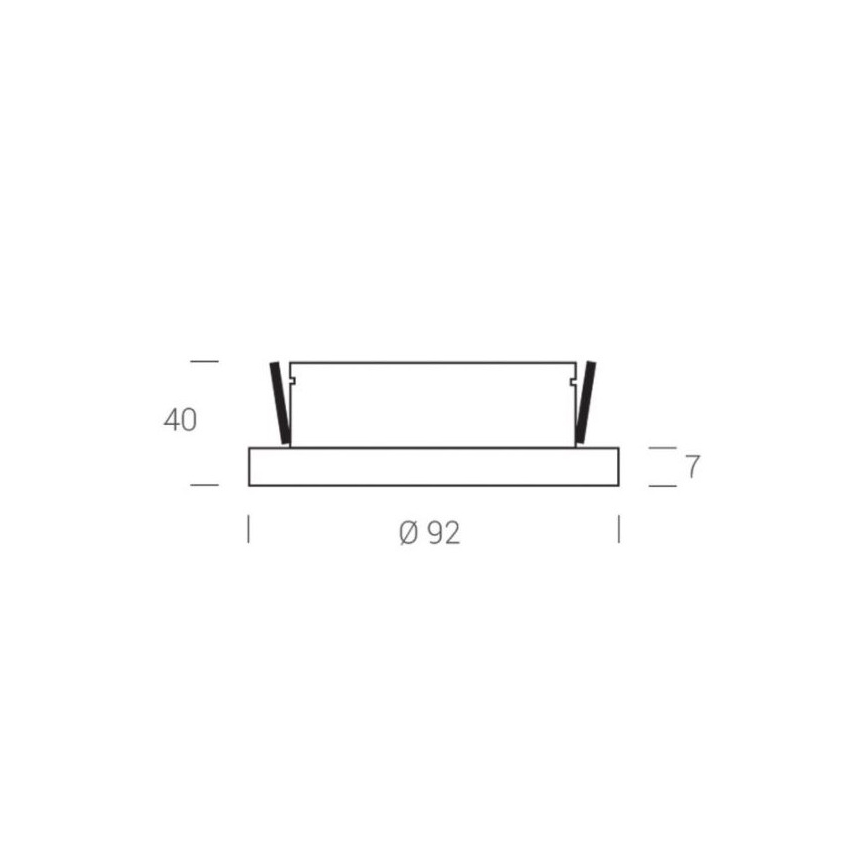 LED2 - LED Süvistatav kohtvalgusti STATIC LED/7W/230V IP44