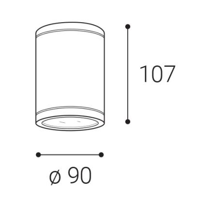 LED2-LED Väli kohtvalgusti TUBO LED/10W/230V IP65 3000K/4000K/5700K must