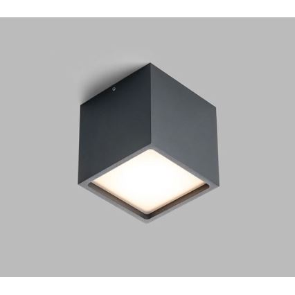 LED2 - LED Väli laevalgusti CUBE LED/12W/230V antratsiit IP54