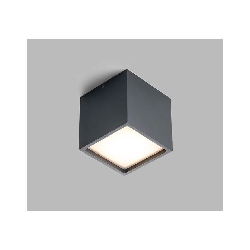 LED2 - LED Väli laevalgusti CUBE LED/12W/230V antratsiit IP54