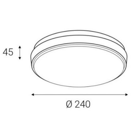 LED2 - LED Väli laevalgusti LUNA LED/25W/230V  IP54 ümmargune