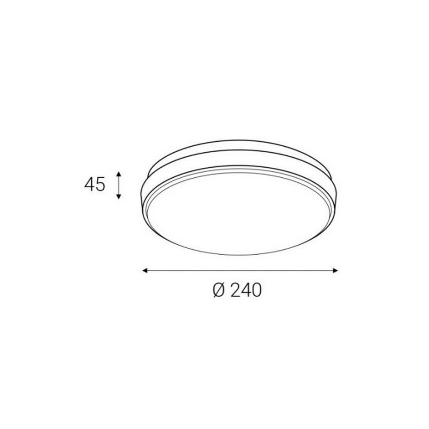 LED2 - LED Väli laevalgusti LUNA LED/25W/230V  IP54 ümmargune