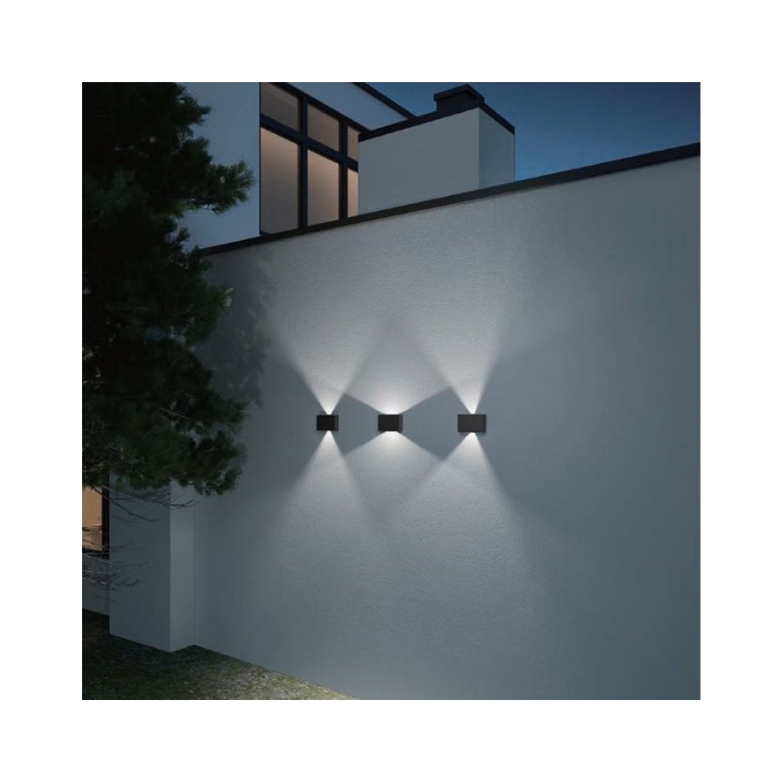 LED2 - LED Väli seinavalgusti BLADE 2xLED/12W/230V IP54