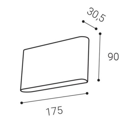 LED2 - LED Väli seinavalgusti FLAT 2xLED/3W/230V IP65 3000K/4000K/5700K valge