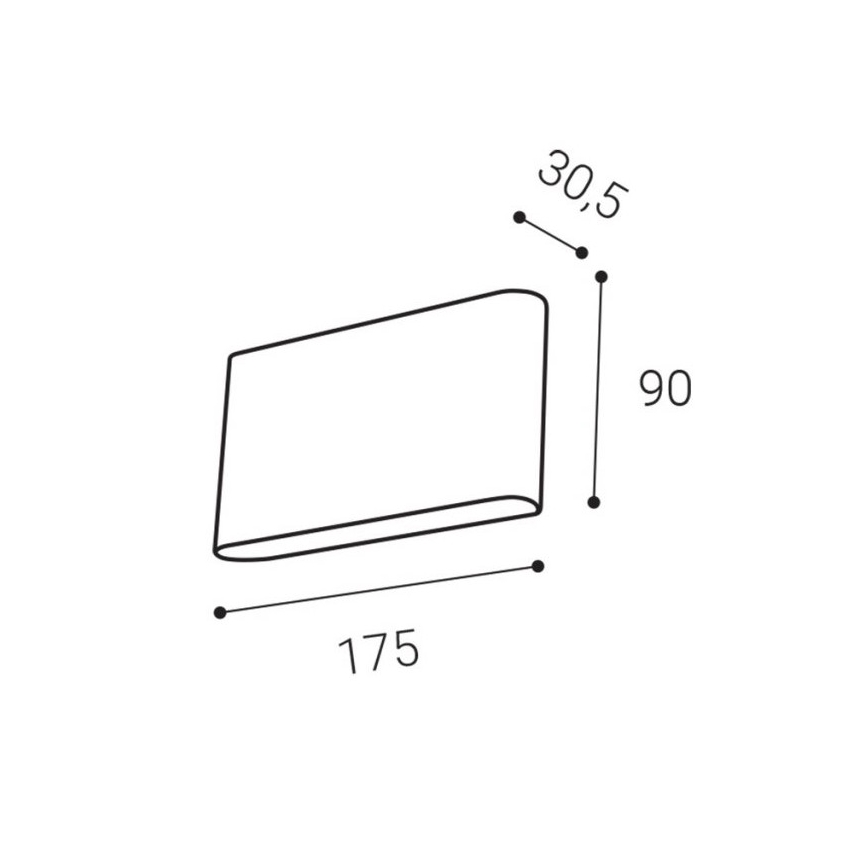 LED2 - LED Väli seinavalgusti FLAT 2xLED/3W/230V IP65 3000K/4000K/5700K valge