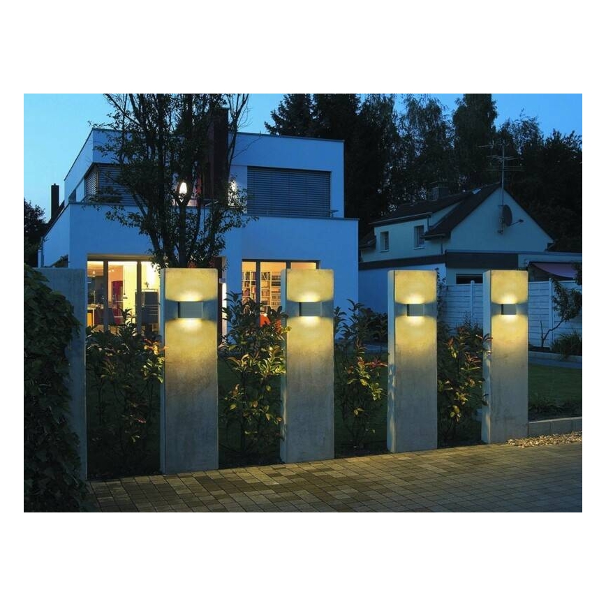 LED2 - LED Väli seinavalgusti FLAT 2xLED/5W/230V IP65