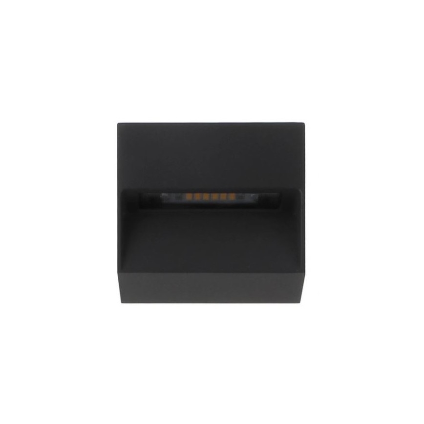 LED2 - LED Väli seinavalgusti STEP ON LED/3W/230V antratsiit IP54